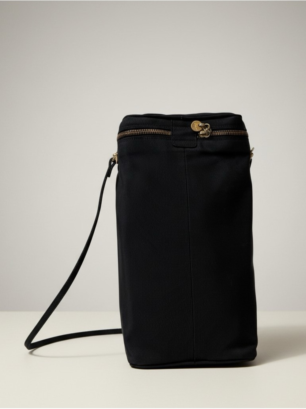 Vintage Ferragamo Travel Shoe Bag Black Nylon Italy 90s